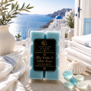 Blue Water & White Linen Clamshell Melt