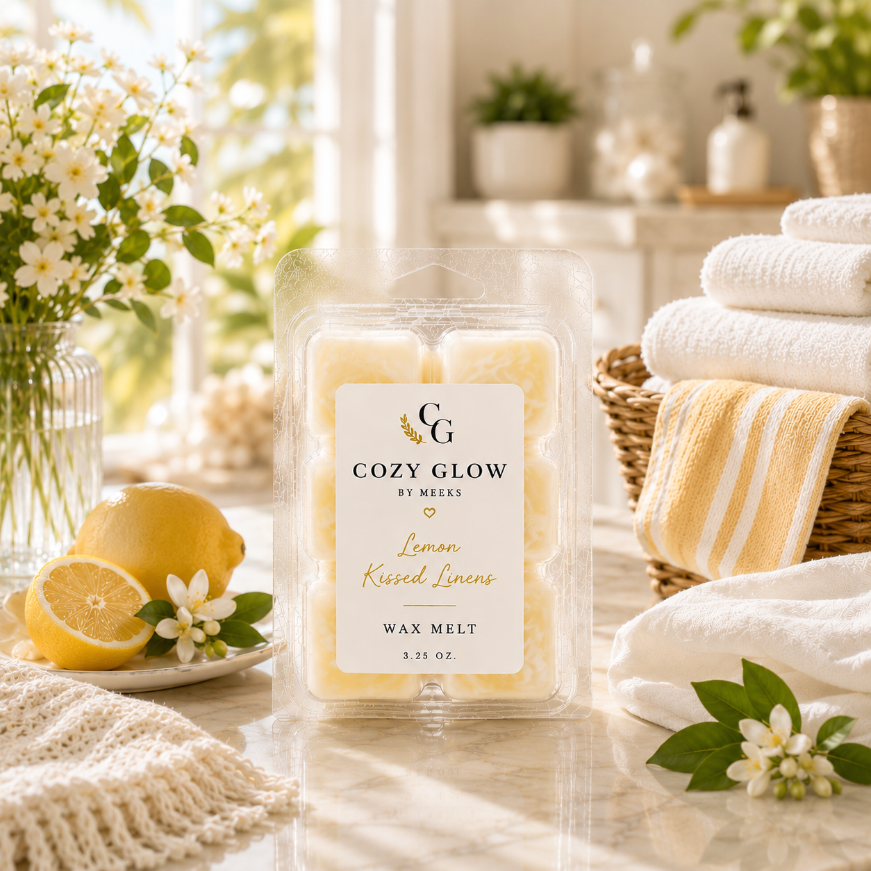 Lemon Kissed Linens - Glow Melt