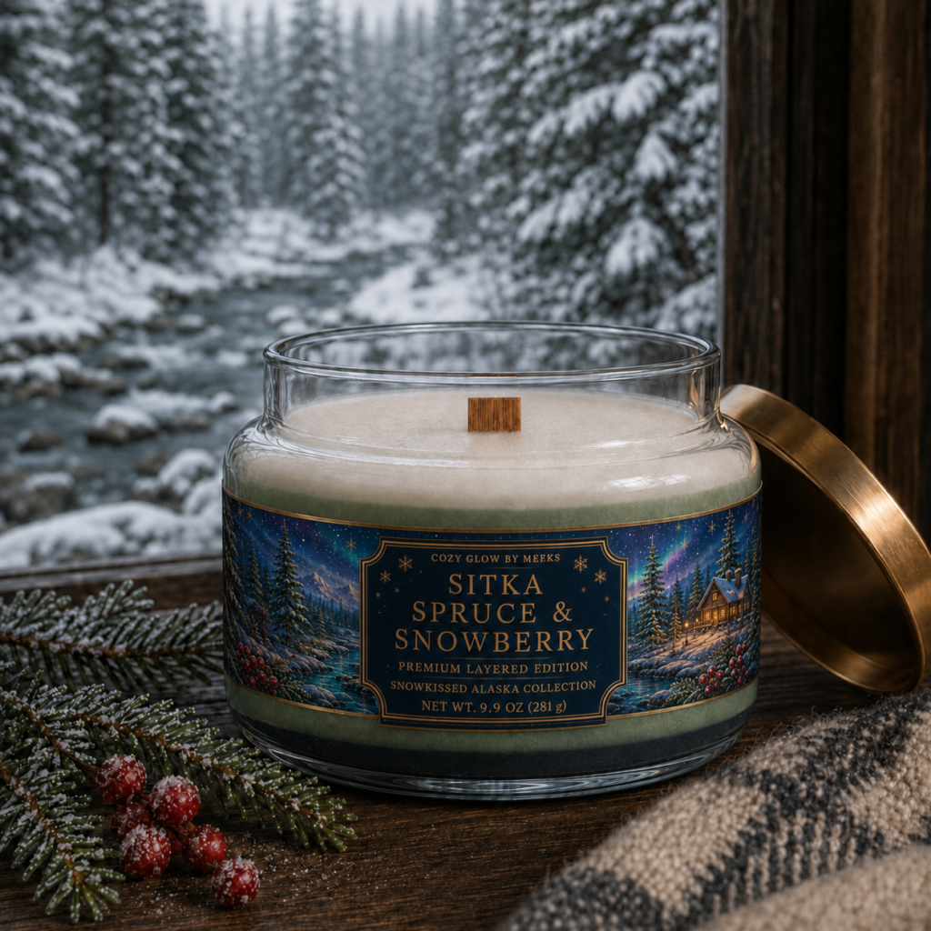 Sitka Spruce & Snowberry - Luxury Candle