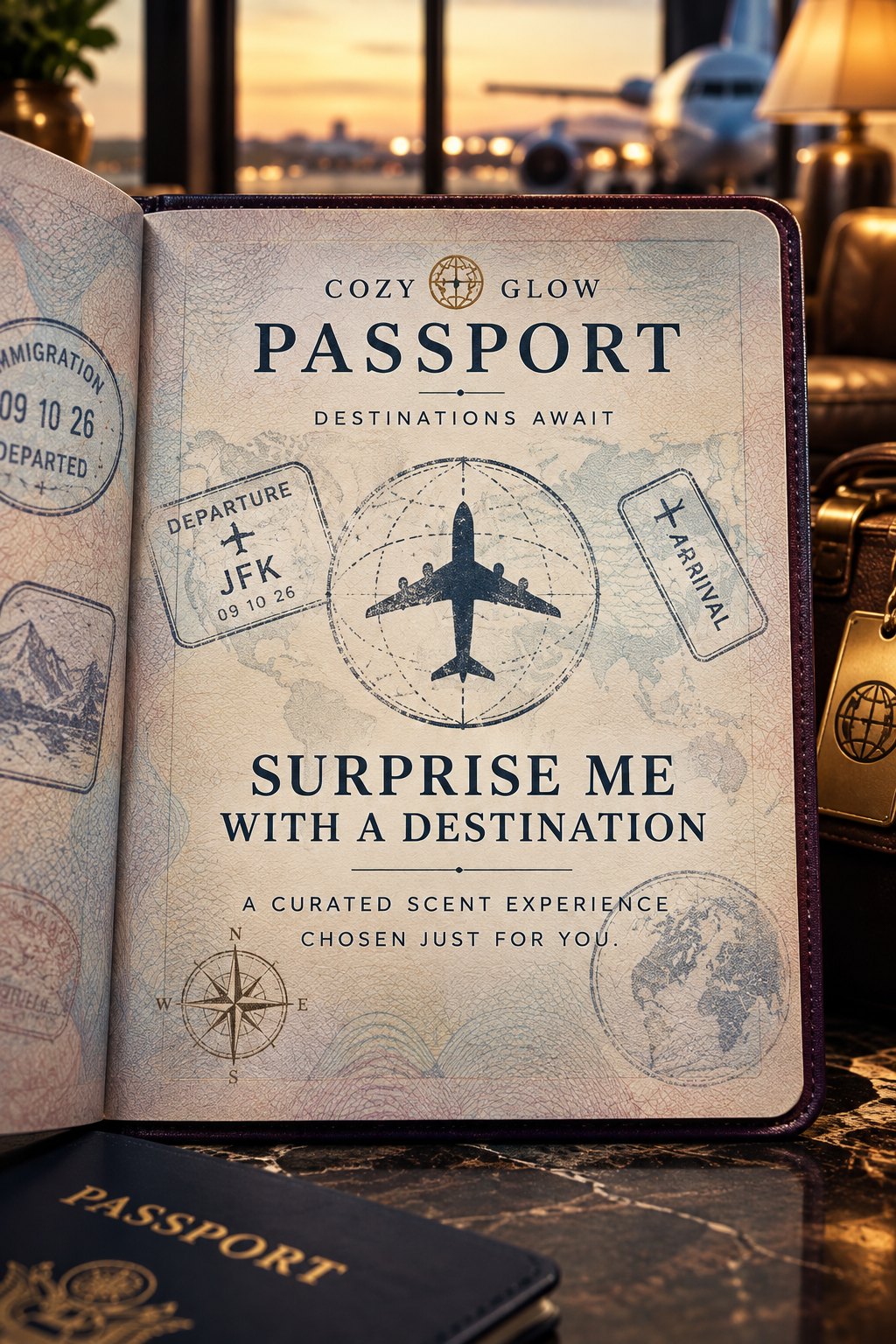 Cozy Glow passport destination