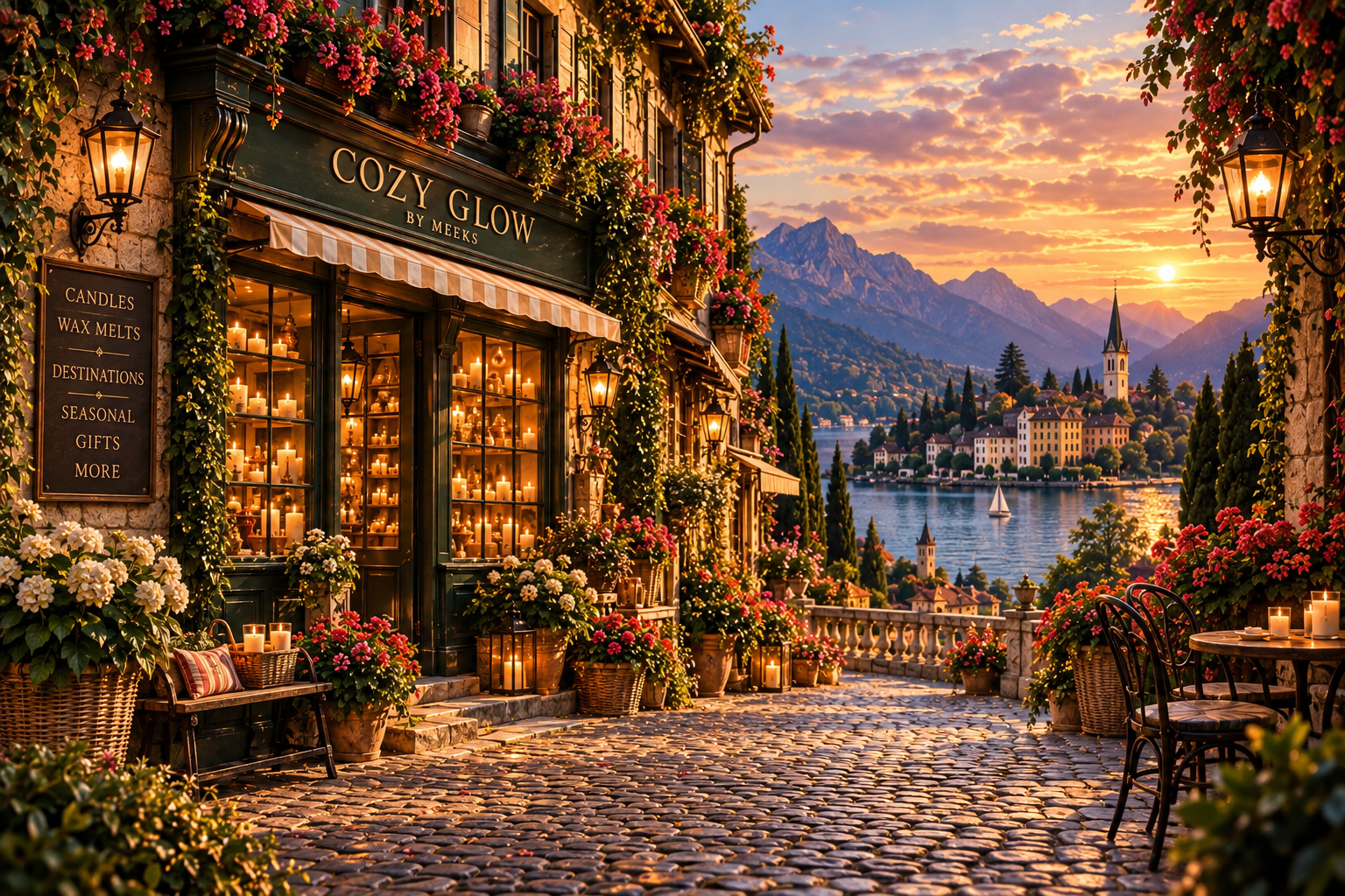 Cozy Glow by Meeks European village boutique